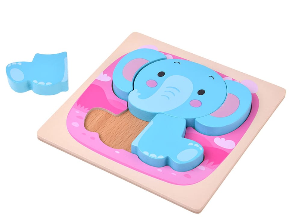 Drewniane puzzle - zestaw 4 układanek panda, słoń, kura, tygrys ZA6259 pol_pl_Drewniane-puzzle-zestaw-4-ukladanek-panda-slon-kura-tygrys-ZA6259-23804_4
