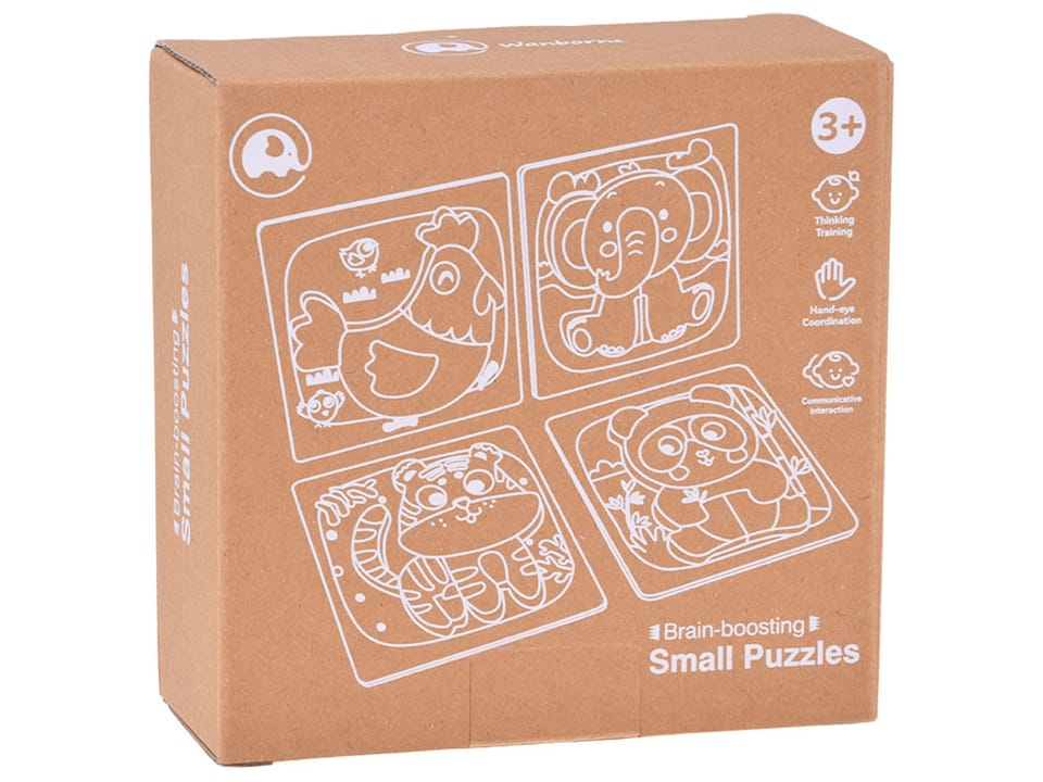 Drewniane puzzle - zestaw 4 układanek panda, słoń, kura, tygrys ZA6259 pol_pl_Drewniane-puzzle-zestaw-4-ukladanek-panda-slon-kura-tygrys-ZA6259-23804_2