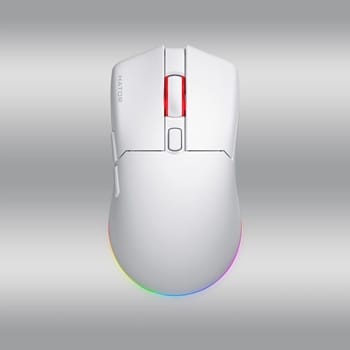 Mysz dla graczy bezprzewodowa Hator Pulsar 4 Wireless biała