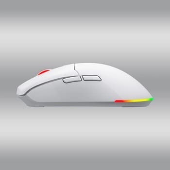 Mysz dla graczy bezprzewodowa Hator Pulsar 4 Wireless biała