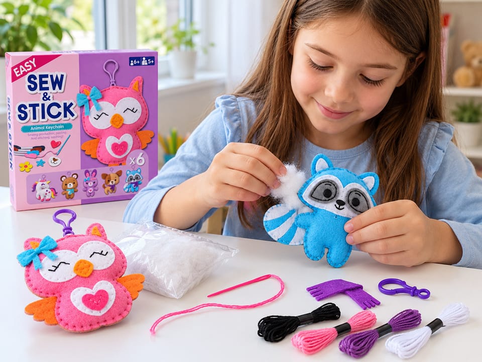 Zestaw do szycia i wyklejania DIY 6 ozdób breloków z filcu ZWIERZĘTA ZA6591 pol_pl_Zestaw-do-szycia-i-wyklejania-DIY-6-ozdob-brelokow-z-filcu-ZWIERZETA-ZA6591-23972_6