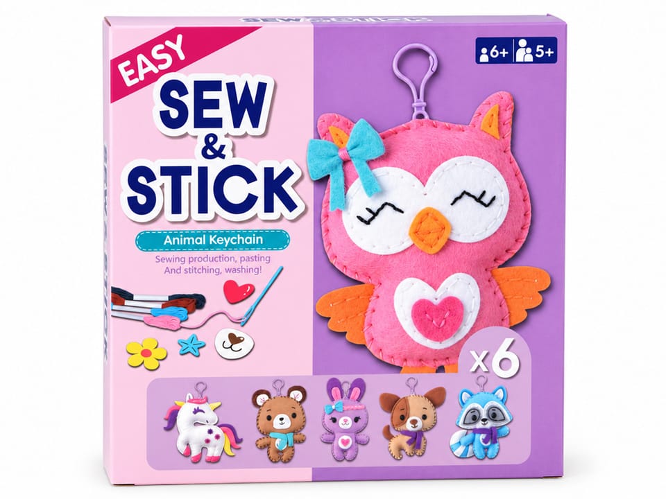 Zestaw do szycia i wyklejania DIY 6 ozdób breloków z filcu ZWIERZĘTA ZA6591 pol_pl_Zestaw-do-szycia-i-wyklejania-DIY-6-ozdob-brelokow-z-filcu-ZWIERZETA-ZA6591-23972_2