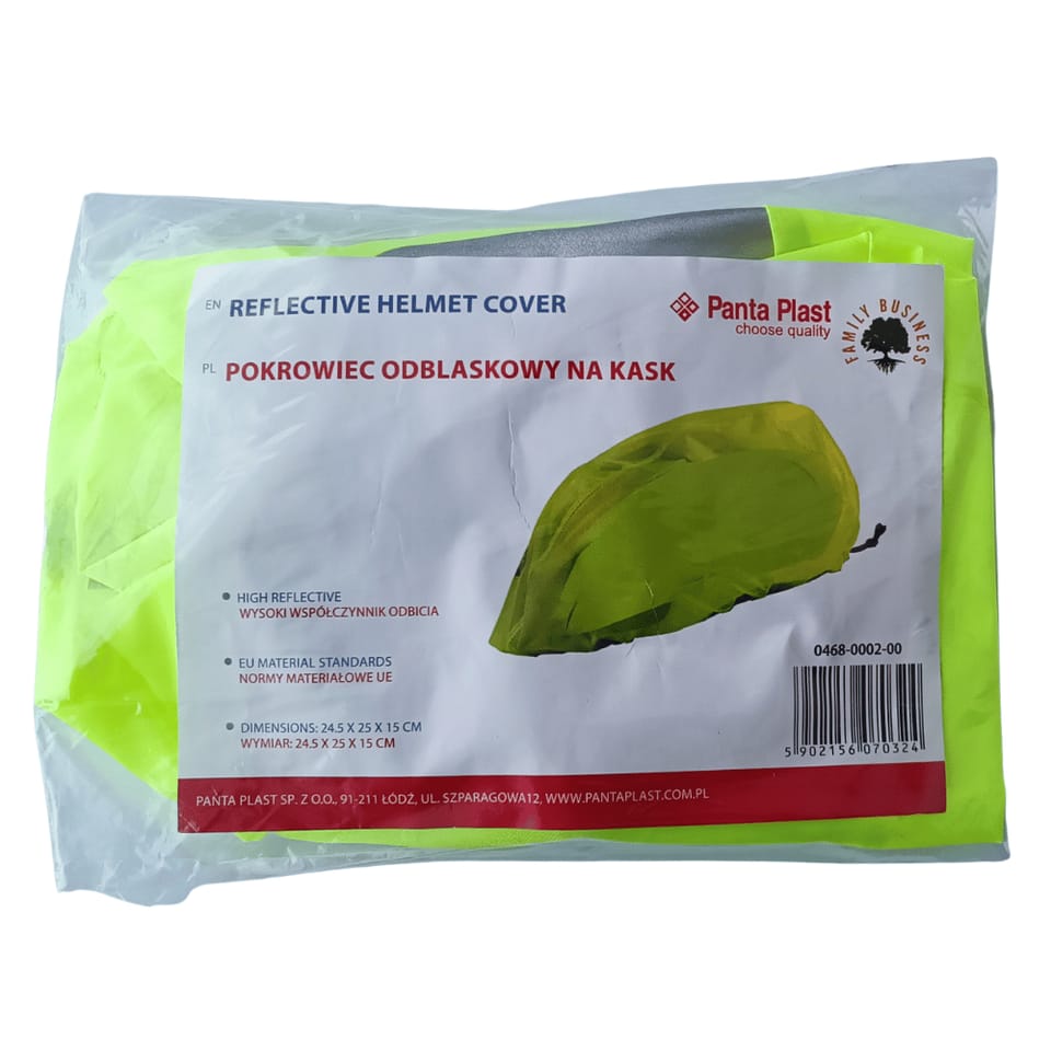 Pokrowiec odblaskowy na kask rowerowy 0468-0002-00 Panta Plast