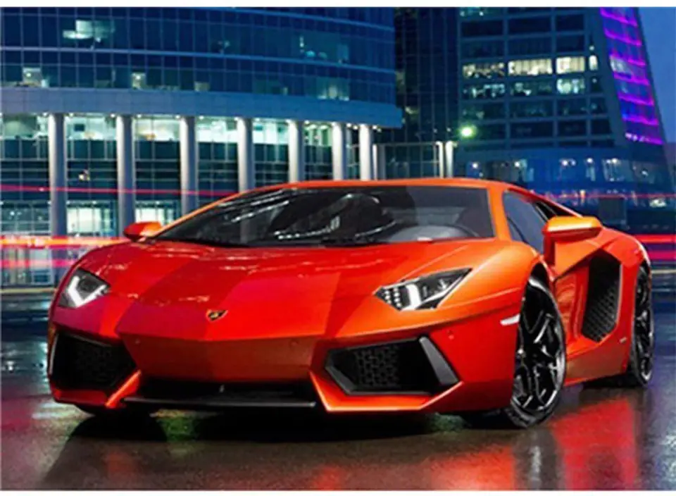 Haft Diamentowy, Obraz, Mozaika Diamentowa Diamond Painting, LAMBORGHINI 40x30cm