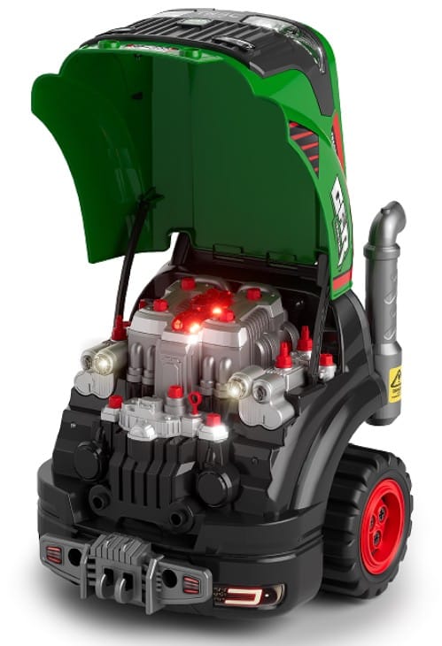 Zestaw Mechanika TRAKTOR Ciągnik Silnik Do Rozkręcania Warsztat Ciężarówka Efekt Światła Dźwięku Dymu