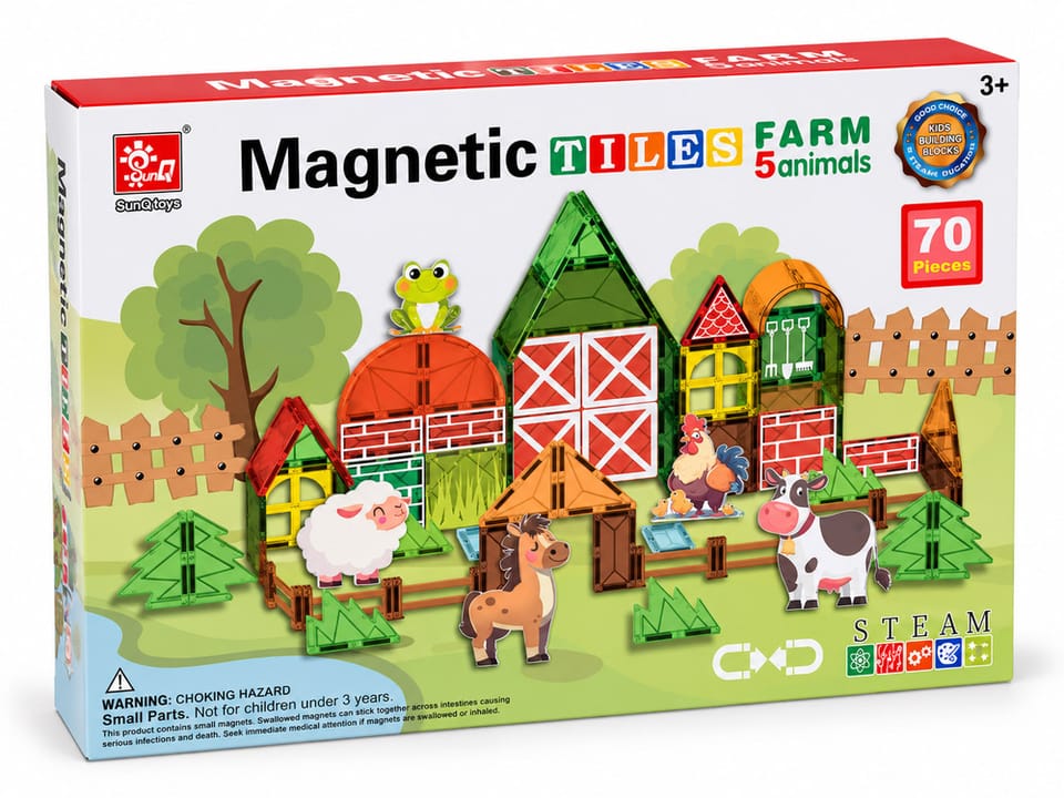 Klocki magetyczne FARMA 70ele - 5 zwierzątek, stodoła, płoty, drzewa ZA6385 pol_pl_Klocki-magetyczne-FARMA-70ele-5-zwierzatek-stodola-ploty-drzewa-ZA6385-24234_11