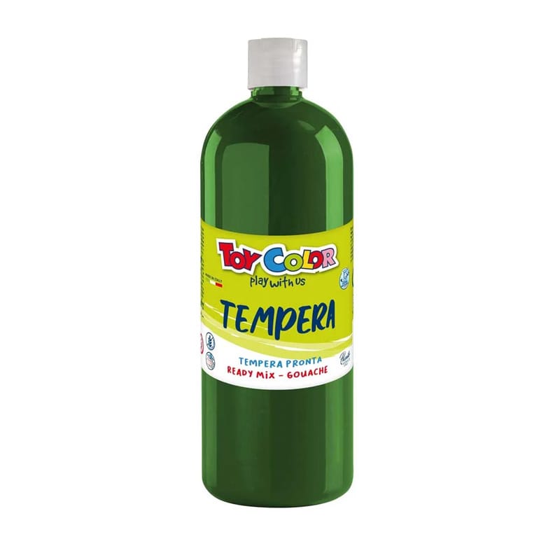 Farba TEMPERA 1000ml bright green 0554/12 TOY COLOR