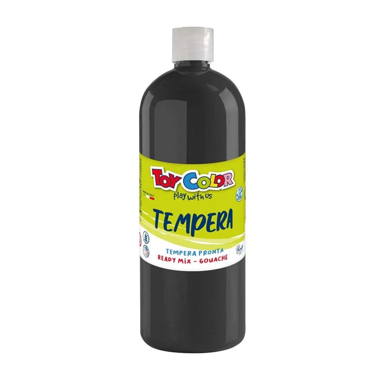 Farba TEMPERA 1000ml black 0554/24 TOY COLOR