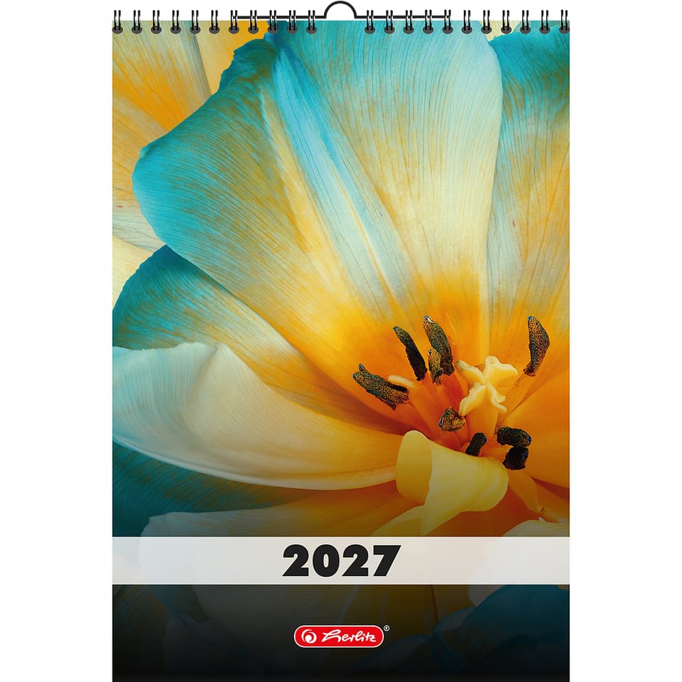Kalendarz ścienny 2027 spirala A4 12k pion mix 400213584 HERLITZ