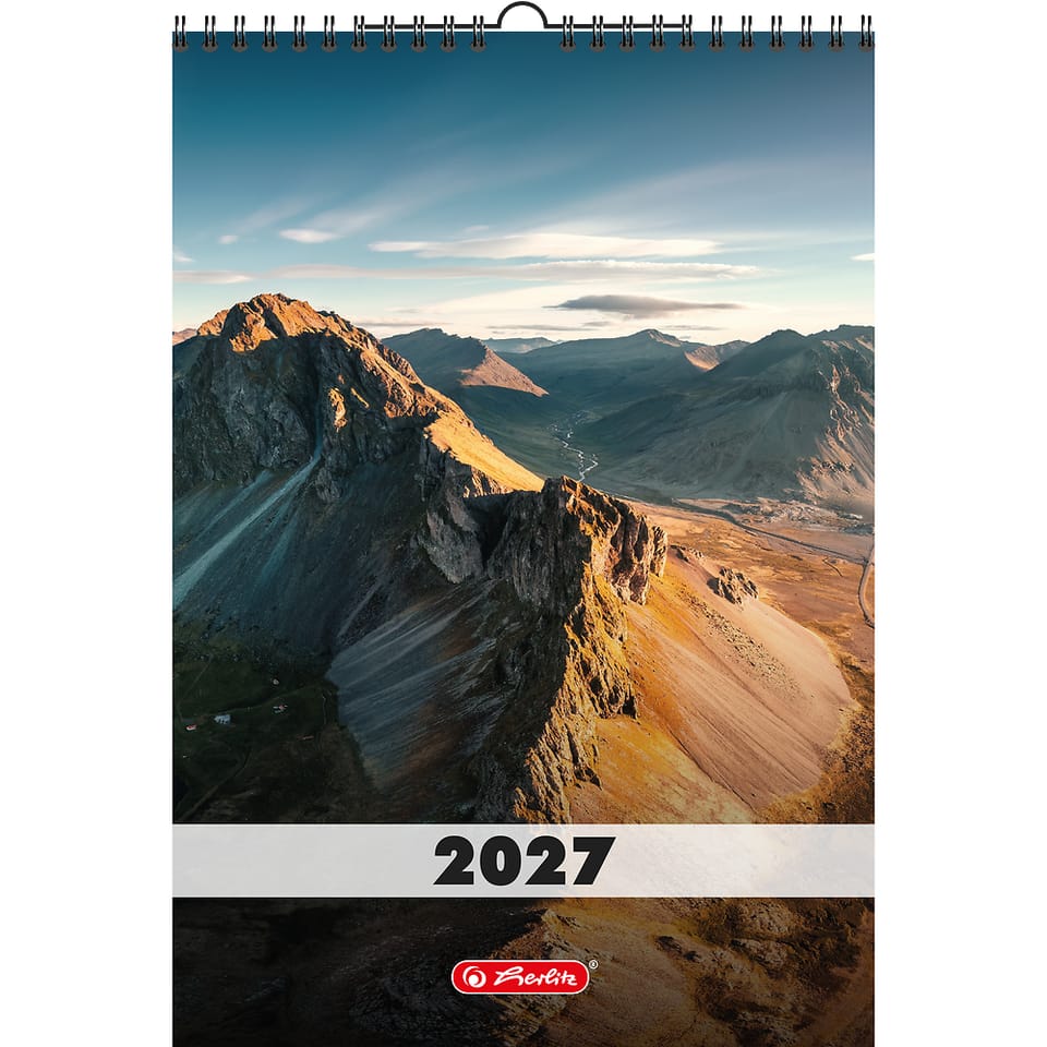 Kalendarz ścienny 2027 spirala A4 12k pion mix 400213584 HERLITZ