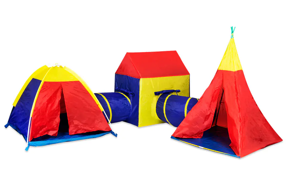 Zestaw namiotów dla dzieci 5w1 domek + tunele IPLAY