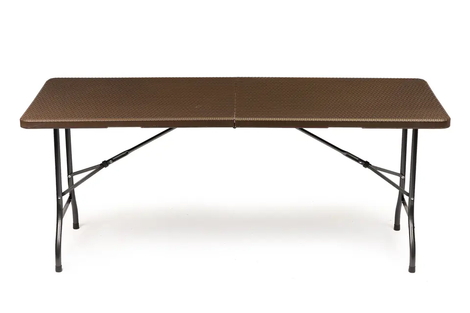 Garden banquet catering table 180cm rattan
