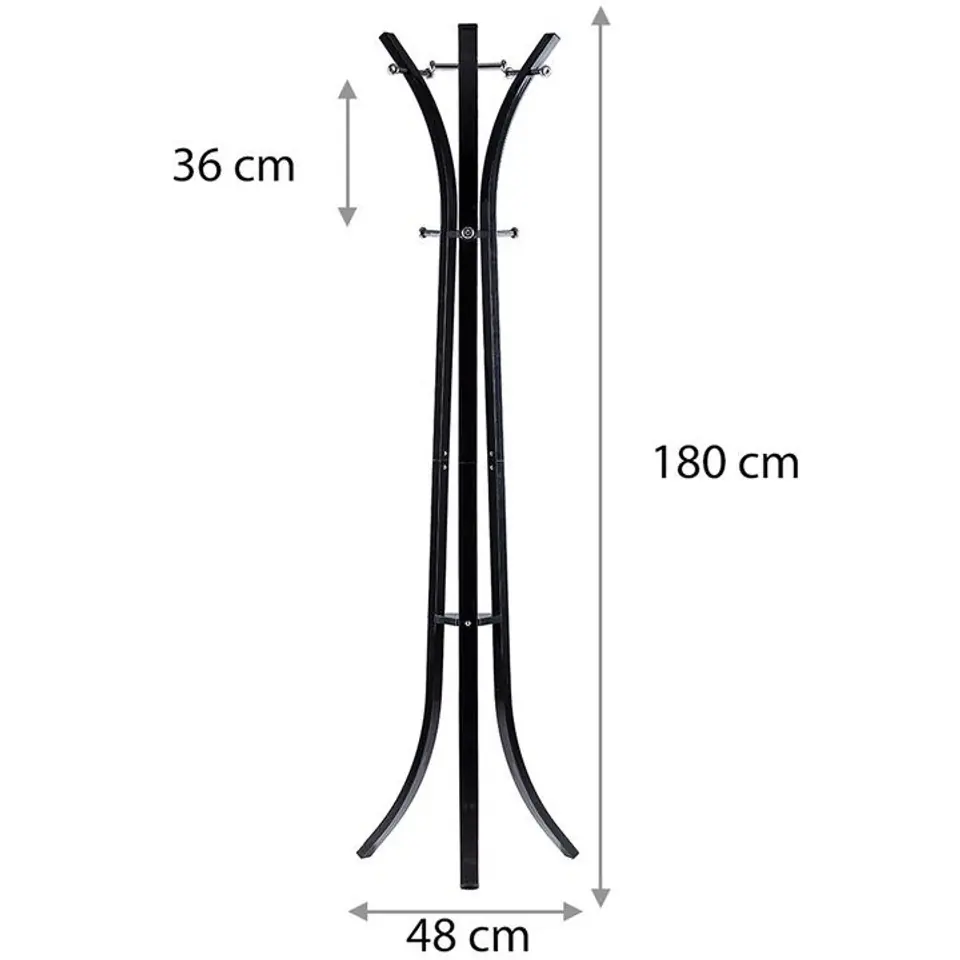Hanger stand for floor clothes Black ModernHome