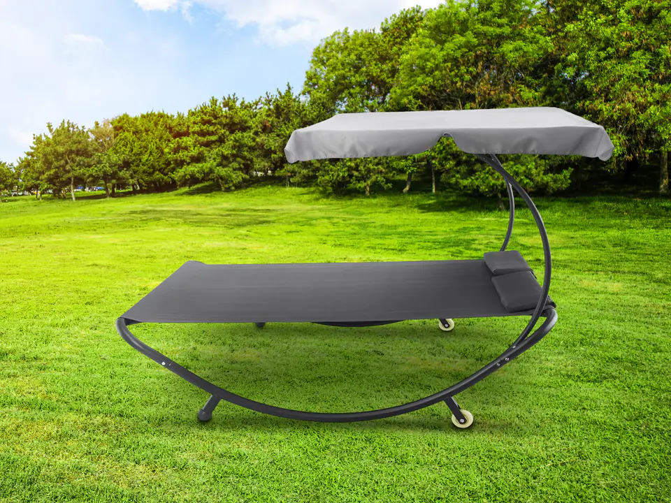 Lounger garden lounger with hammock roof