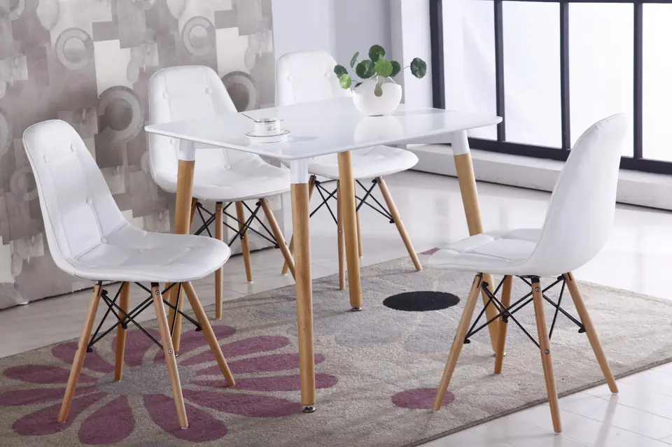Modern dining table for the living room of the kitchen 120x80 cm