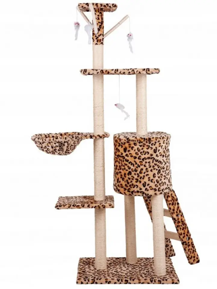 Cat scratching post tree bed 138cm xl Panther