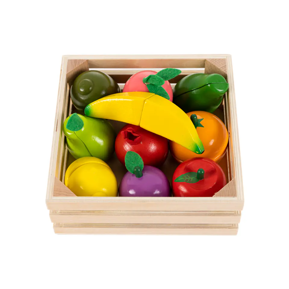 Wooden fruits for cutting with a magnet Ecotoys