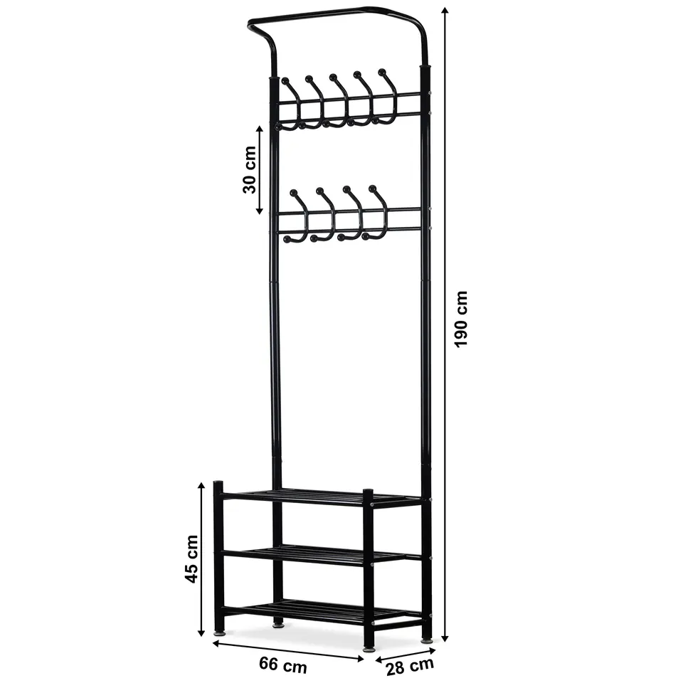 Clothes hanger + cabinet bookcase shelf for shoes ModernHome