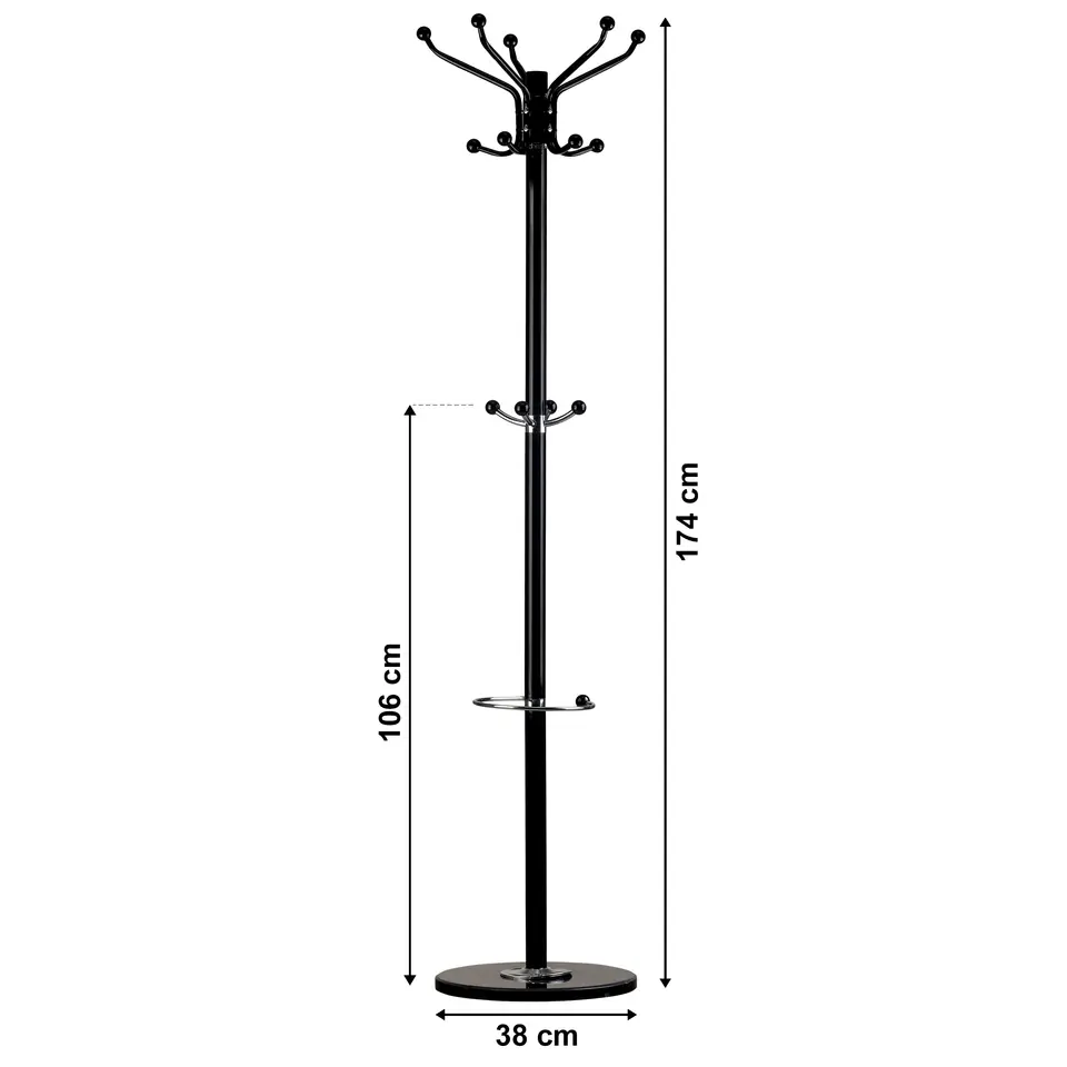 Stojak wieszak na ubrania odzież parasole marmur ModernHome