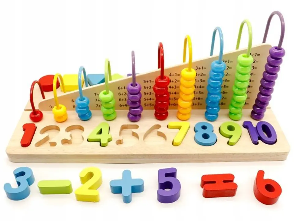 Educational toy abacus, ECOTOYS number blocks