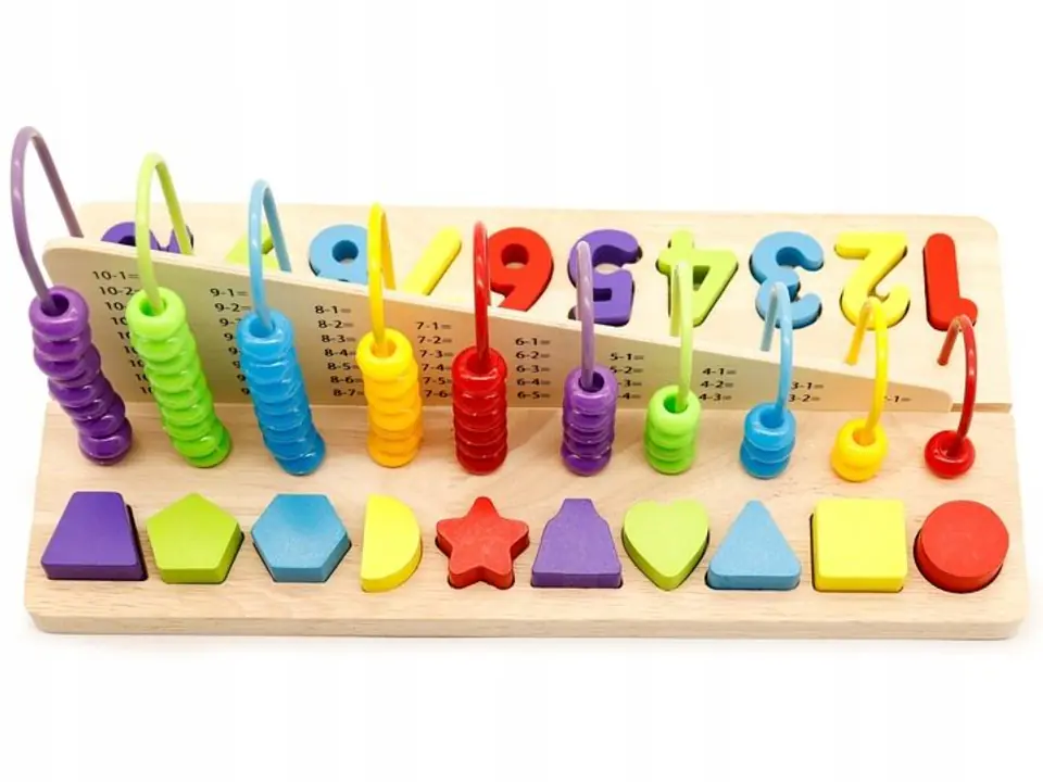 Educational toy abacus, ECOTOYS number blocks