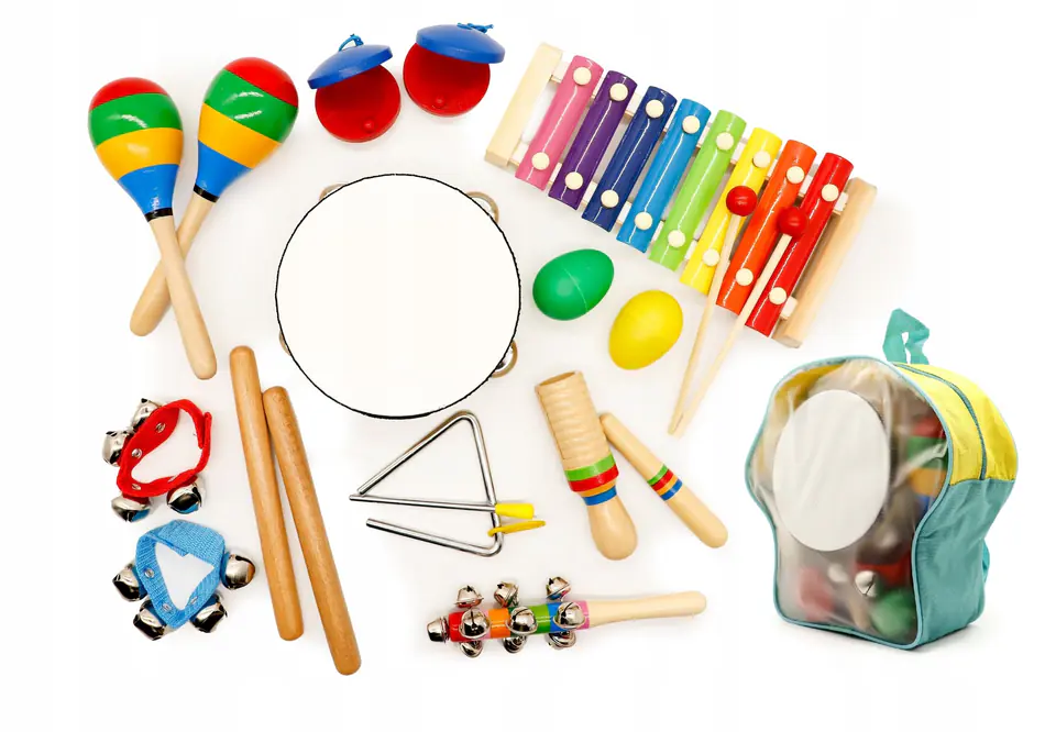 Music set of 10 instruments + ECOTOYS backpack