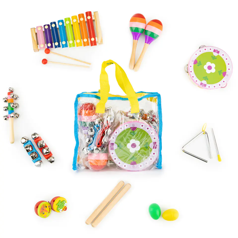 Musical set of 14 instruments + Ecotoys bag