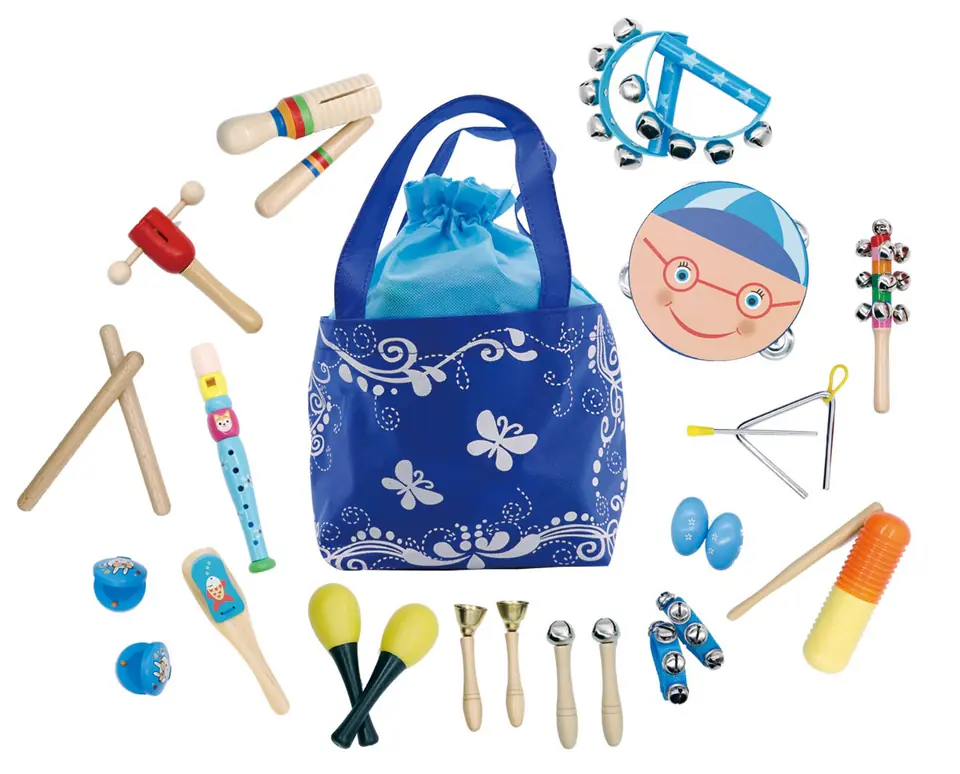 Musical set of 16 instruments + Ecotoys bag