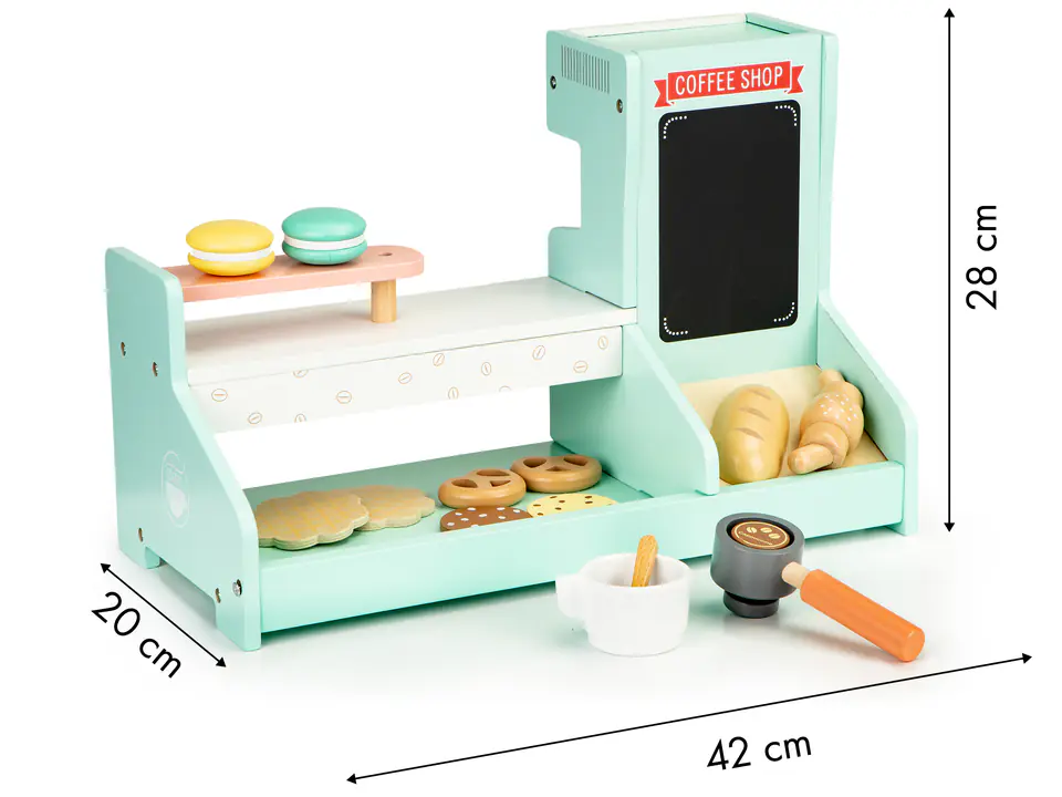 Wooden kitchen café shop confectionery ECOTOYS