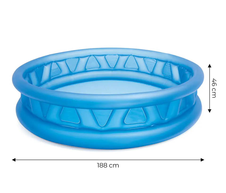 Garden pool inflatable paddling pool for children round Intex 58431