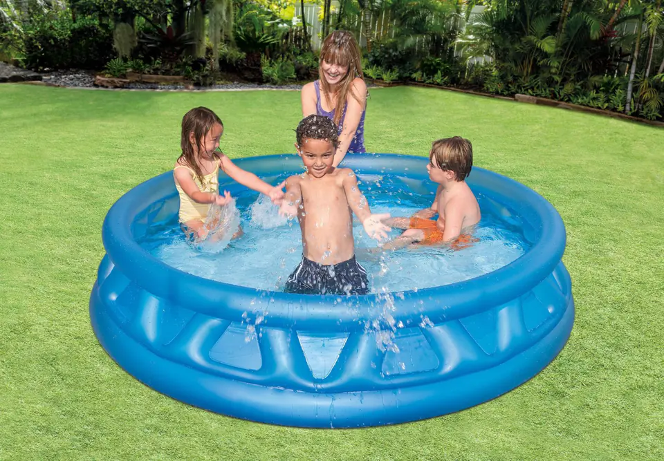 Garden pool inflatable paddling pool for children round Intex 58431