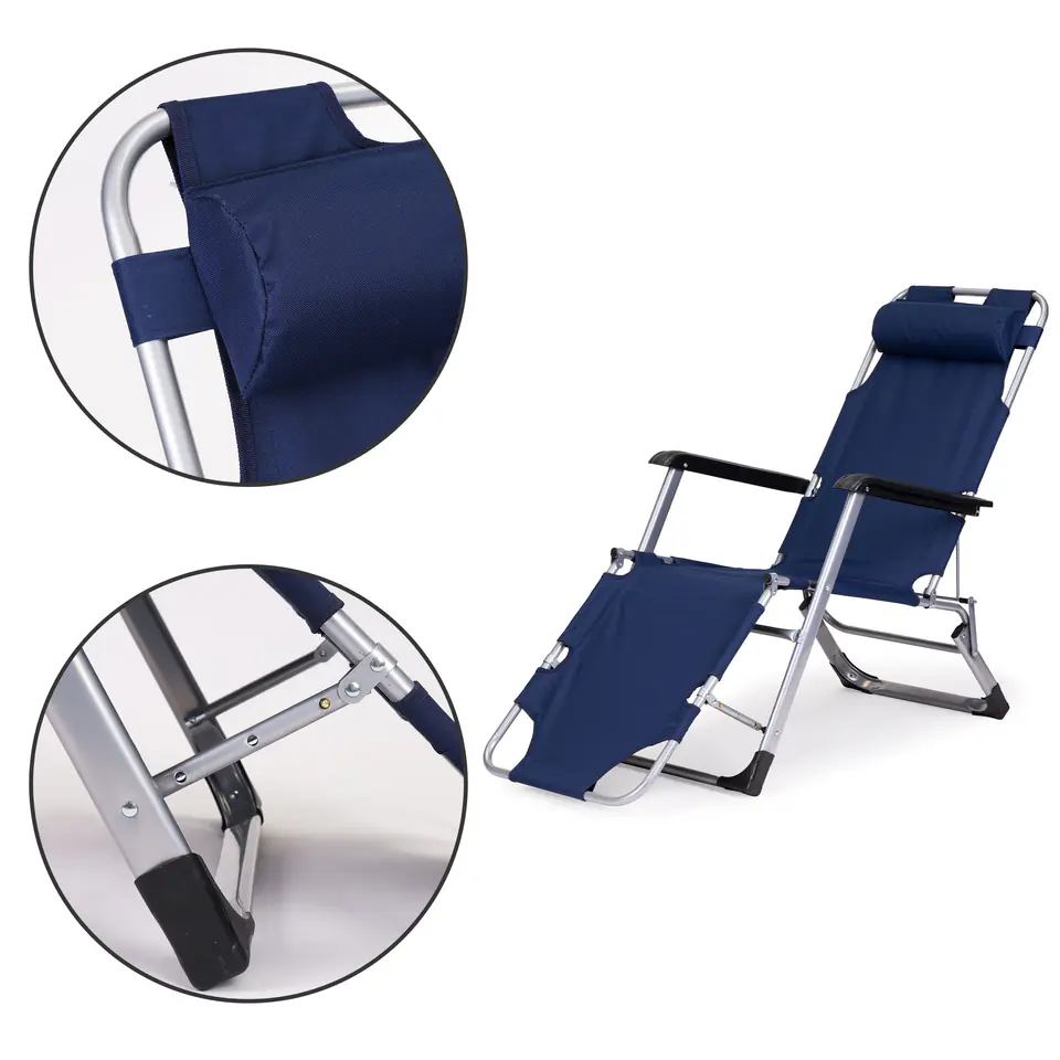 Sun lounger beach chair folding 2in1 couch