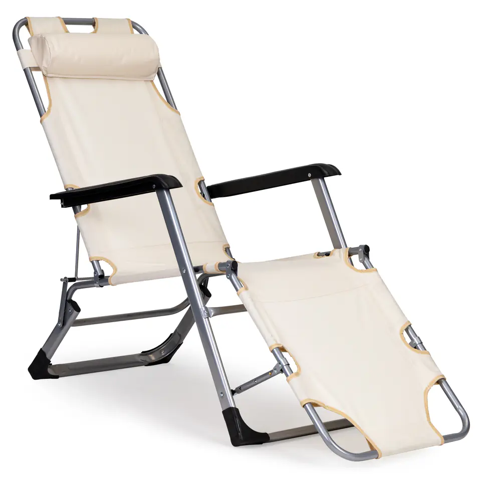 Sun lounger beach chair folding 2in1 couch