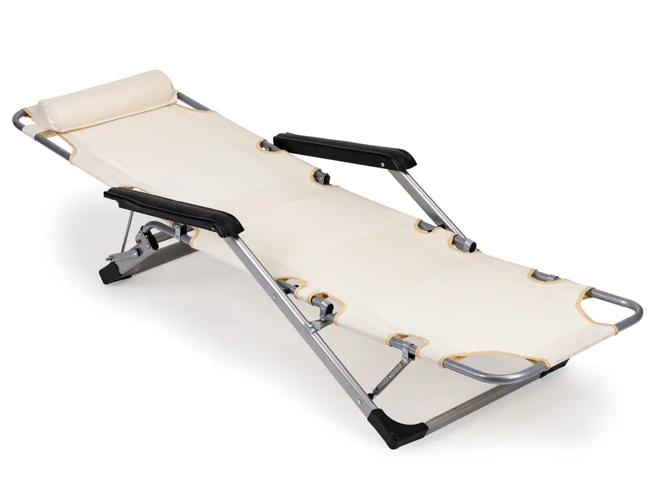 Sun lounger beach chair folding 2in1 couch