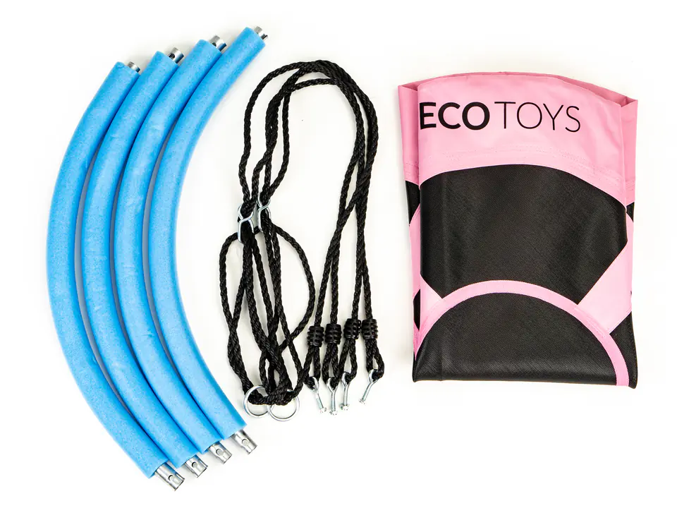 Huśtawka ogrodowa bocianie gniazdo 100cm ECOTOYS różowa