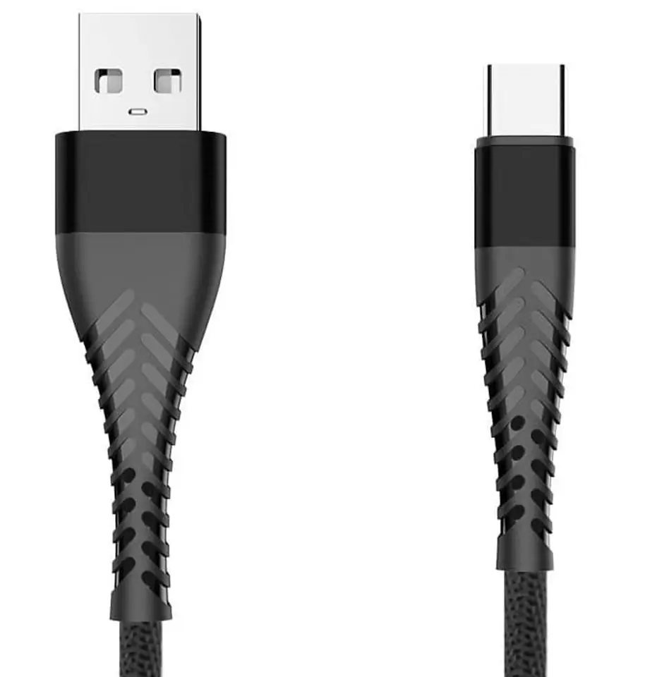 Kabel USB Typ-C z oplotem Spider (1 m, czarny)