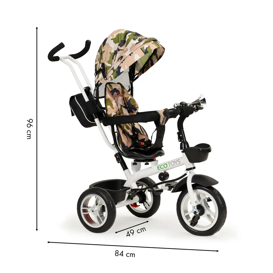 Bicycle tricycle stroller stroller swivel seat 360°