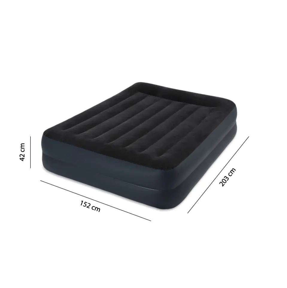 Materac dmuchany do spania 203x152 cm dwuosobowy łóżko INTEX 64124