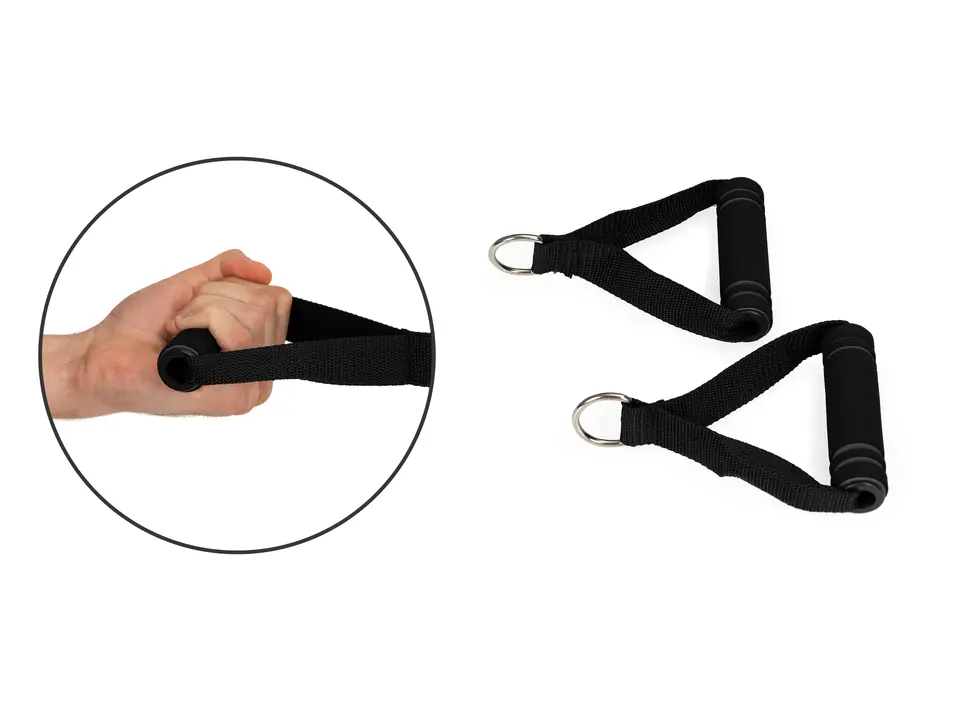 Set of 5 Rubber Expanders Fitness Handles Handles