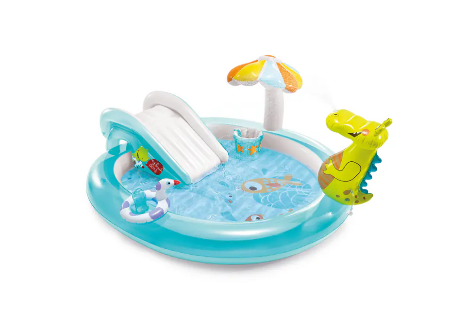 Pool water slide playground paddling pool Intex