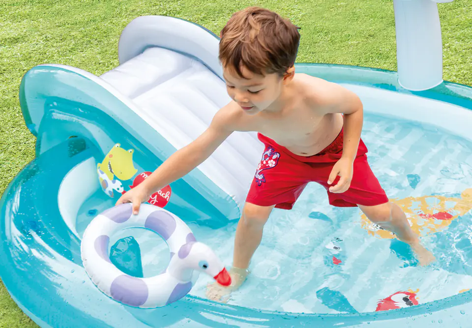 Pool water slide playground paddling pool Intex