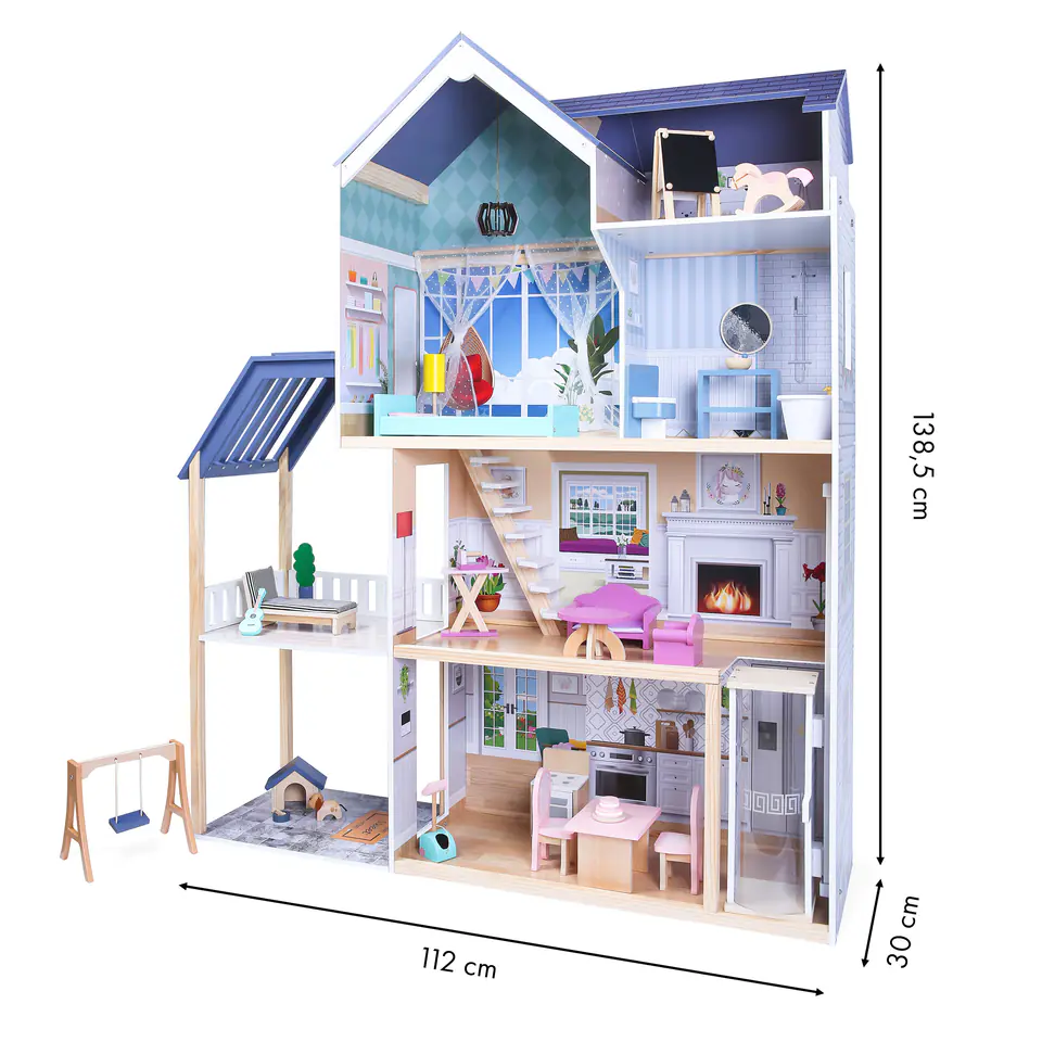 Dollhouse xxl Residence Maya 28 el. Ecotoys