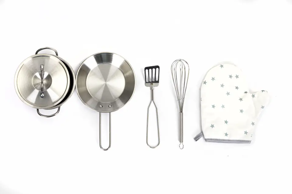 Wooden kitchen for children led sounds + accessories