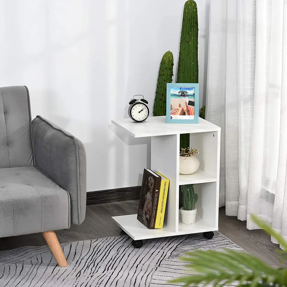 Stolik kawowy szafka nocna na kółkach organizer ModernHome
