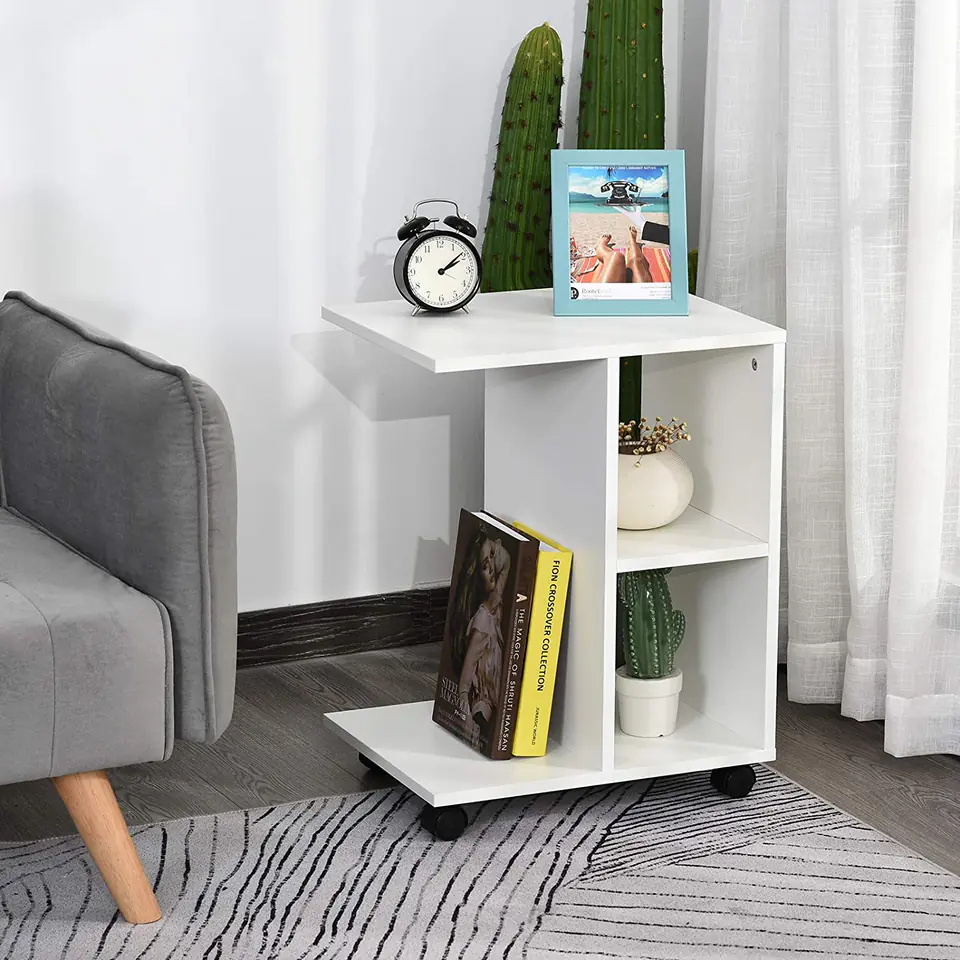 Stolik kawowy szafka nocna na kółkach organizer ModernHome