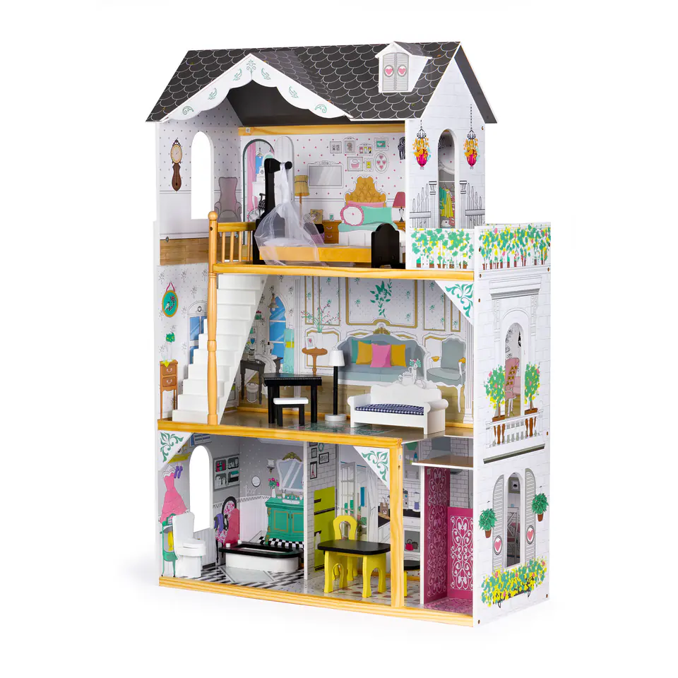 Large dollhouse with discount elevator