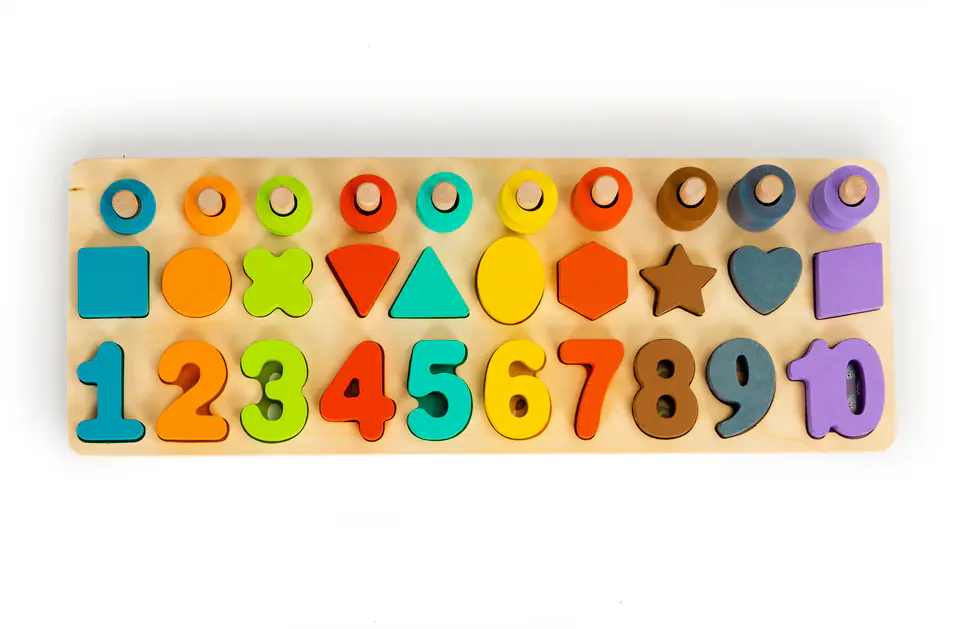 Kids Abacus sorter puzzle 3in1 Ecotoys