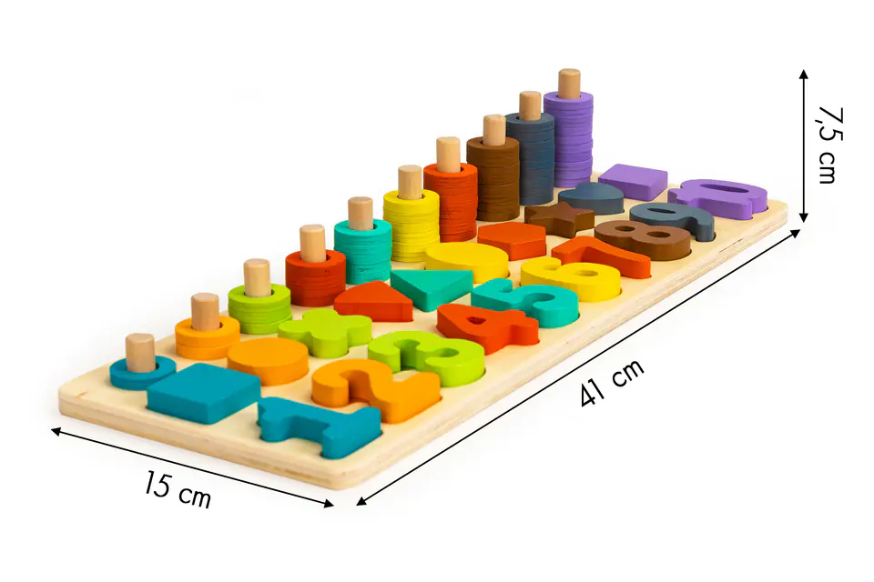Kids Abacus sorter puzzle 3in1 Ecotoys