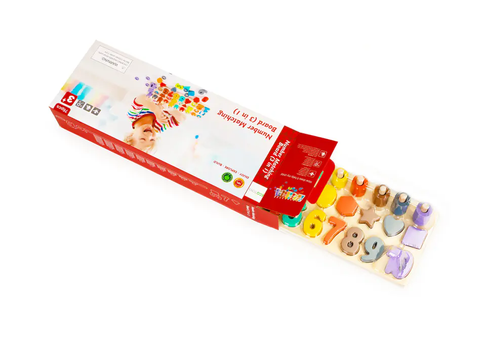 Kids Abacus sorter puzzle 3in1 Ecotoys