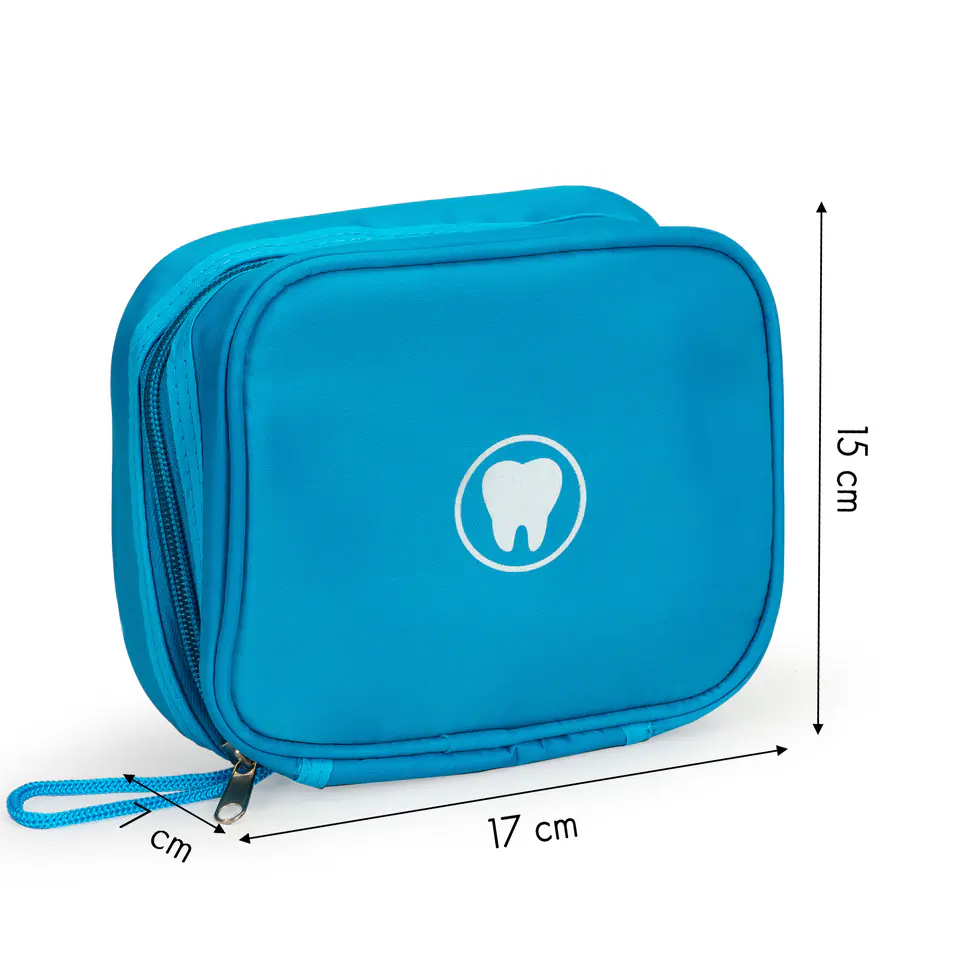 Dentist's kit bag with 7 accessories for children